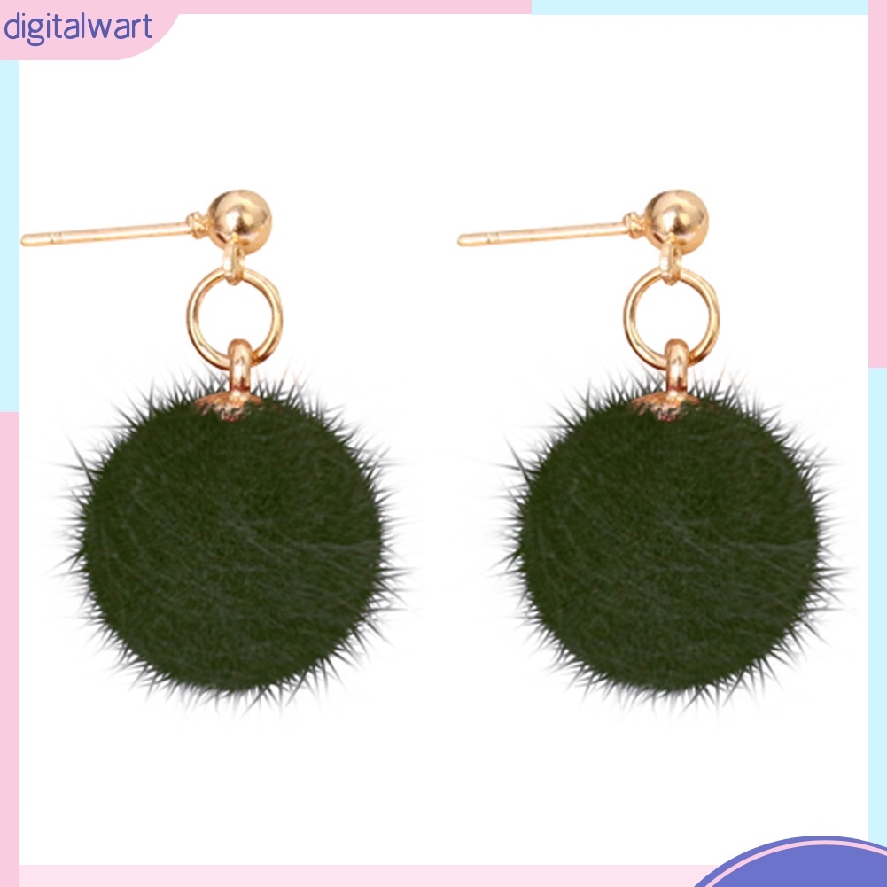 Đôi bông tai họa tiết bông tròn nhỏ xinh xắn cho nữ