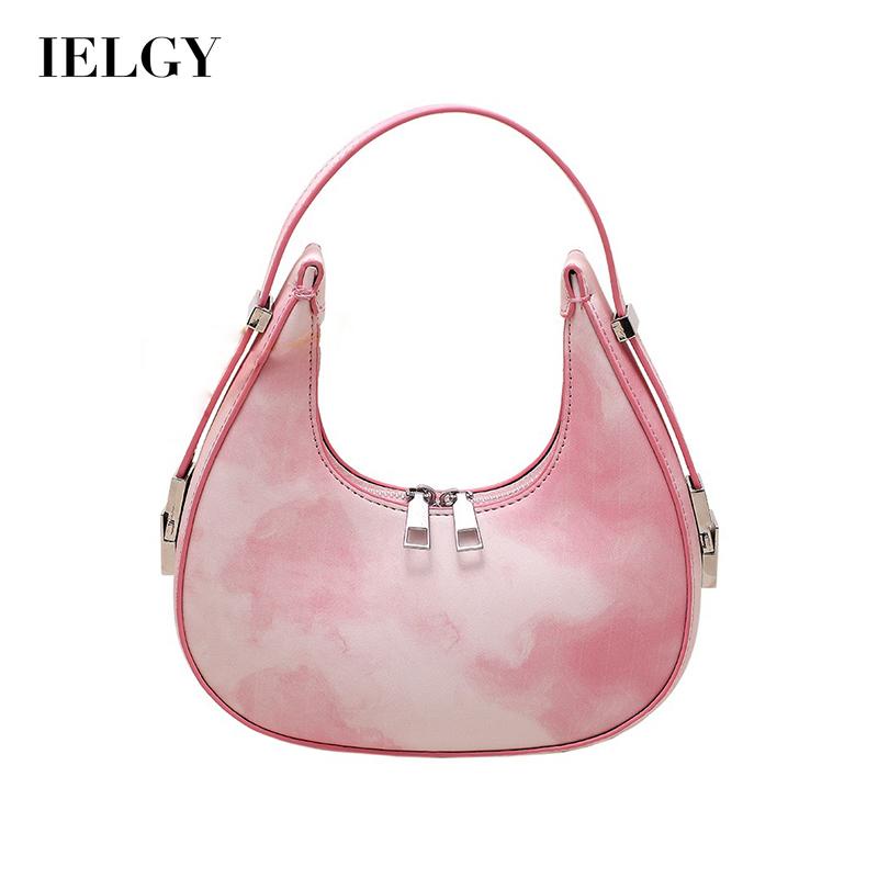 Túi đeo vai IELGY có khóa kéo nhuộm màu thời trang chất lượng cao dành cho nữ