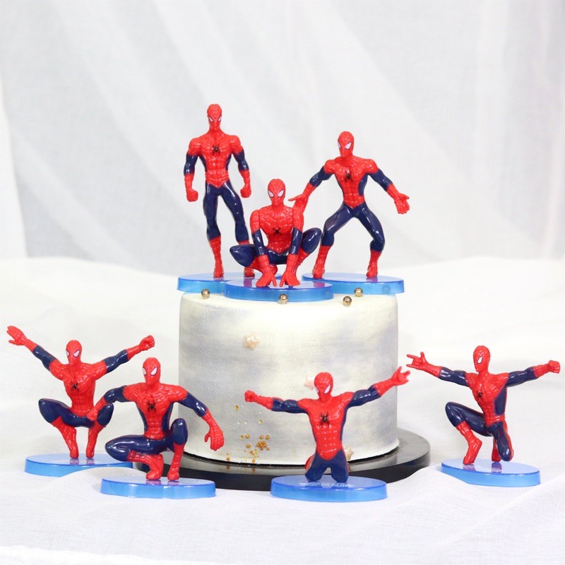 Topper Trang Trí Bánh Hình Nhân Vật Avengers/ Spiderman/Xe Hơi