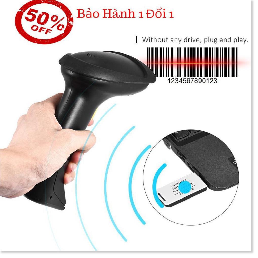 ✔️ Máy Quét Mã Vạch, Đầu Đọc Mã Vạch, Súng Bắn Mã Vạch Wireless 2.4G Tiện Lợi Chất Lượng Cao [Bảo Hành 1 Đổi 1]