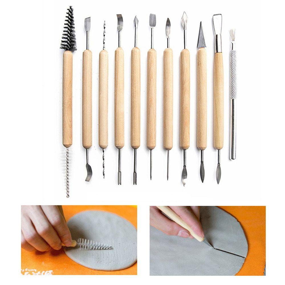 YOLA Bộ 30 Dụng Cụ Tạo Hình Đất Sét Polymer Kèm Túi Đựng