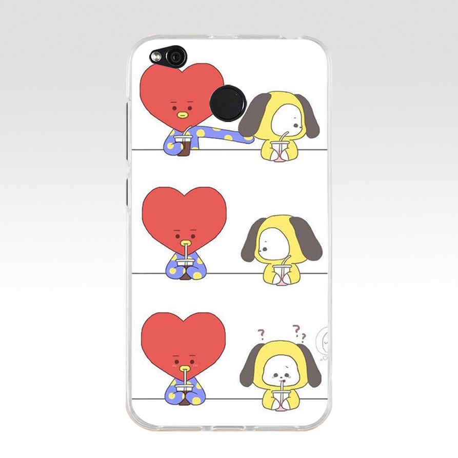 Soft Case Bahan Silikon Tpu Motif Bt21 Bts Untuk Xiaomi Redmi 3s 3 Pro 4 Pro 4a 4x 5