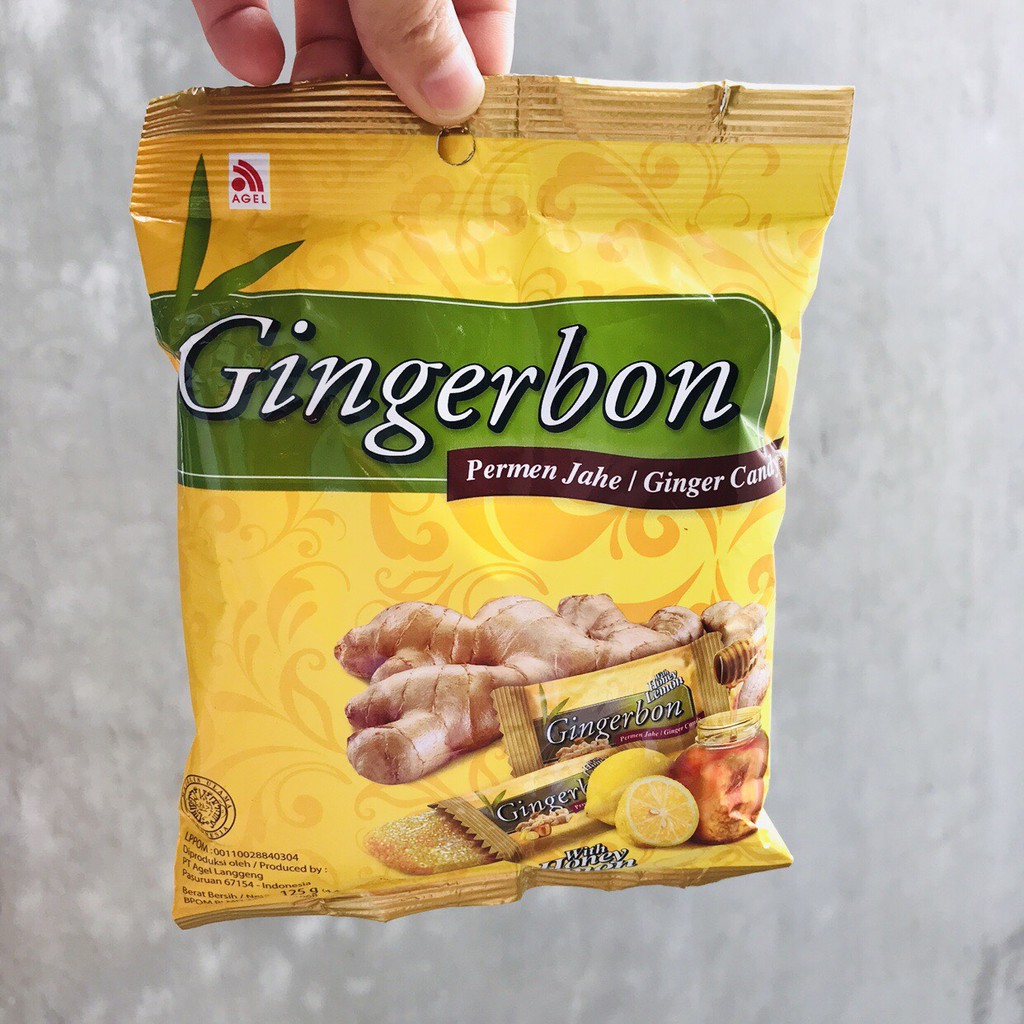 Kẹo Gừng Chanh Mật Ong Gingerbon_Gói 125g