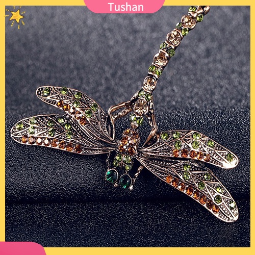 Ghim Cài Áo Hình Chuồn Chuồn Đính Đá Thời Trang Cho Nữ