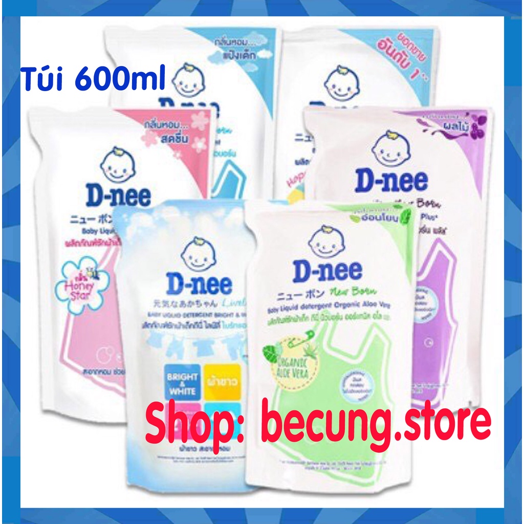 - Nước giặt Dnee Thái Lan túi 600ml.