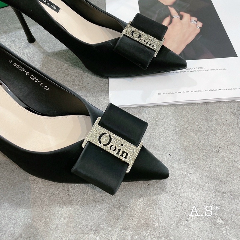 Giày khoá nơ hàng qcc fullbox