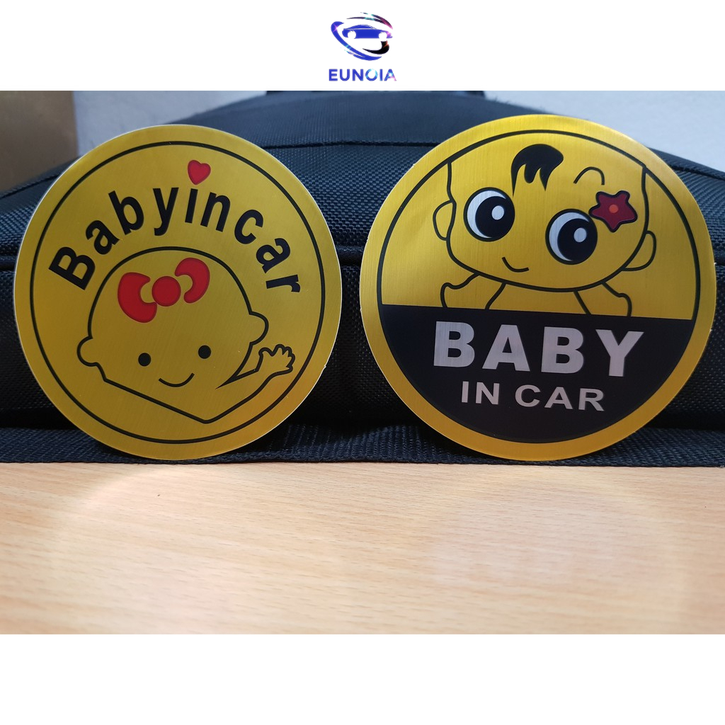 Miếng dán phản quang xe Ô tô Baby In Car
