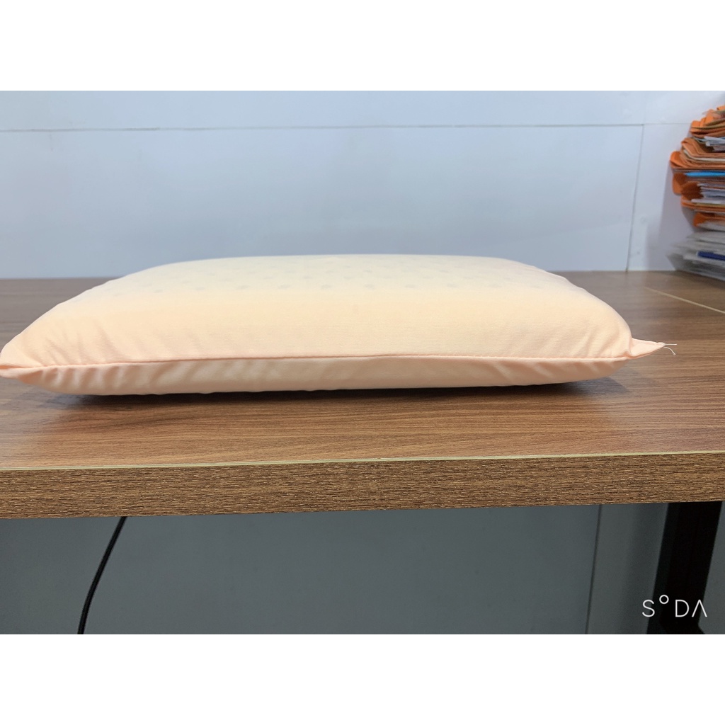 Gối nằm oval Liên Á cao su thiên nhiên 100% kích thước 24x37x6,5cm