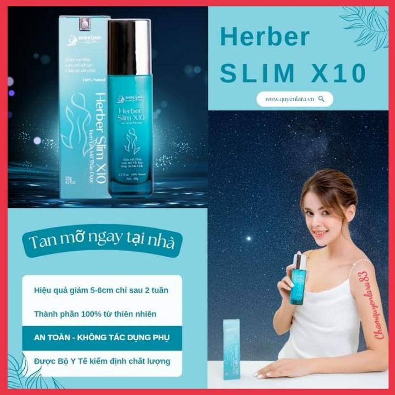 Kem tan mỡ bụng herbel slim x 10 Quyên lara