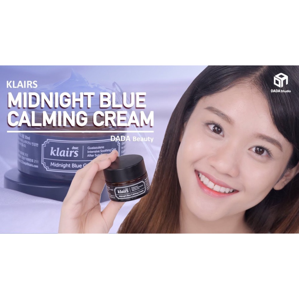 SỐC THẬT SỰ Klairs Midnight Blue Calming Cream - Kem dưỡng phục hồi da ban đêm (30ml - 60ml) [Đại Lý Chính Hãng] SỐC THẬ