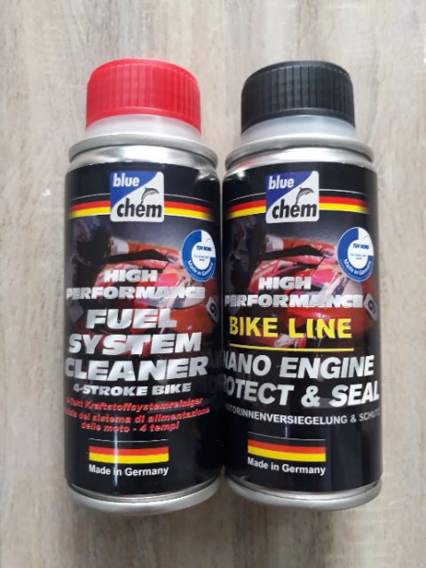 Combo dung dịch vệ sinh buồng đốt Bluechem Fuel System Cleaner và Bluechem Nano Protect bảo vệ động cơ Bluechem 50ml