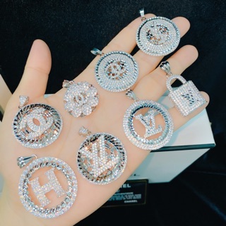 Mặt dây chuyền mạ bạch kim Italy