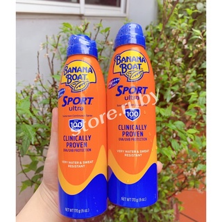 Combo 2 Chai Xịt Chống Nắng Banana Boat Sport Thể Thao PA++++ SPF100_170g*2(HSD 05/2024)