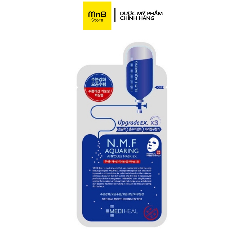 Mặt Nạ Cấp Ẩm Cho Da Mediheal N.M.F Aquaring Ampoule Mask Ex 27ml