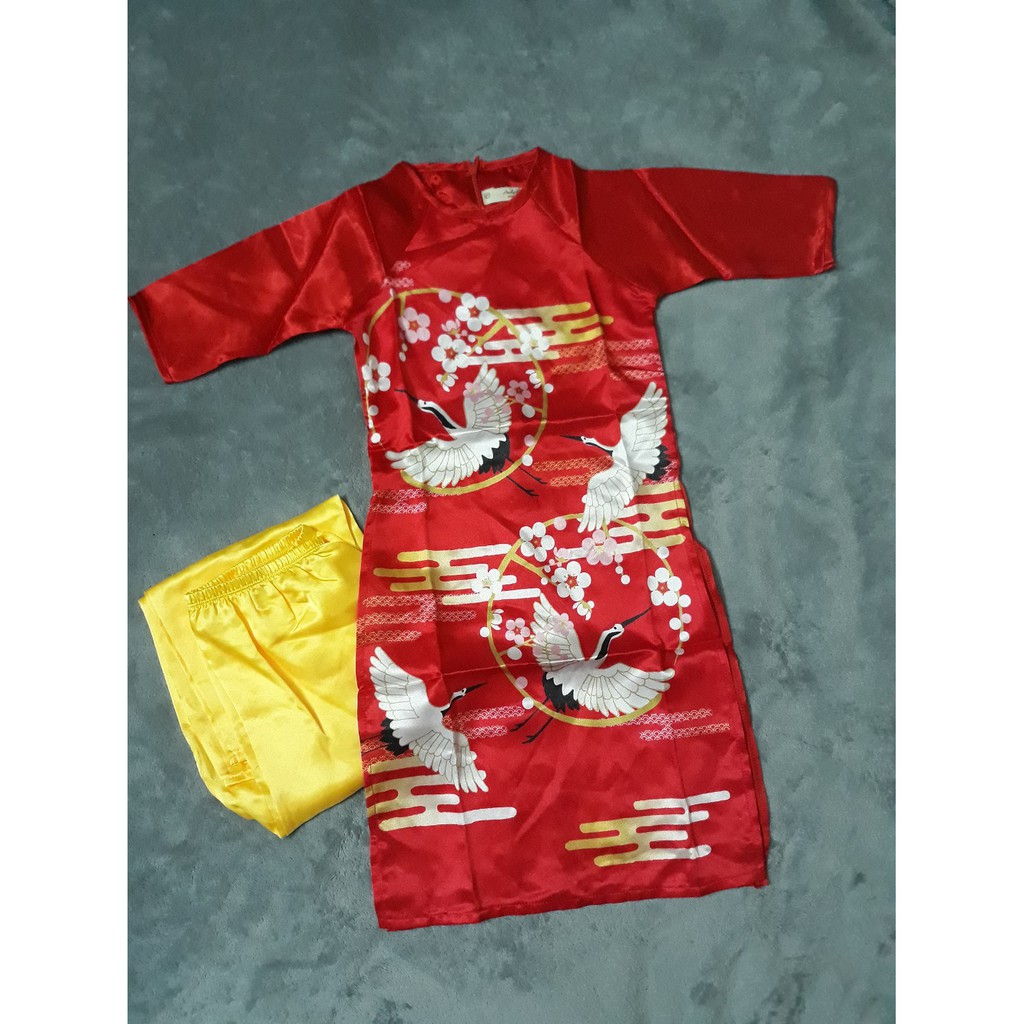 [THANH LÝ LẺ SIZE] SET ÁO DÀI CÁCH TÂN DÀNH CHO BÉ GÁI [SIZE 2-8]
