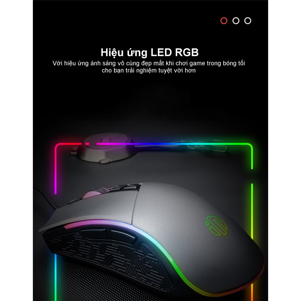 Chuột Gaming Có Dây inphic PW6 LED RGB 16,8 triệu màu cho game thủ chuyên nghiệp - Chính Hãng