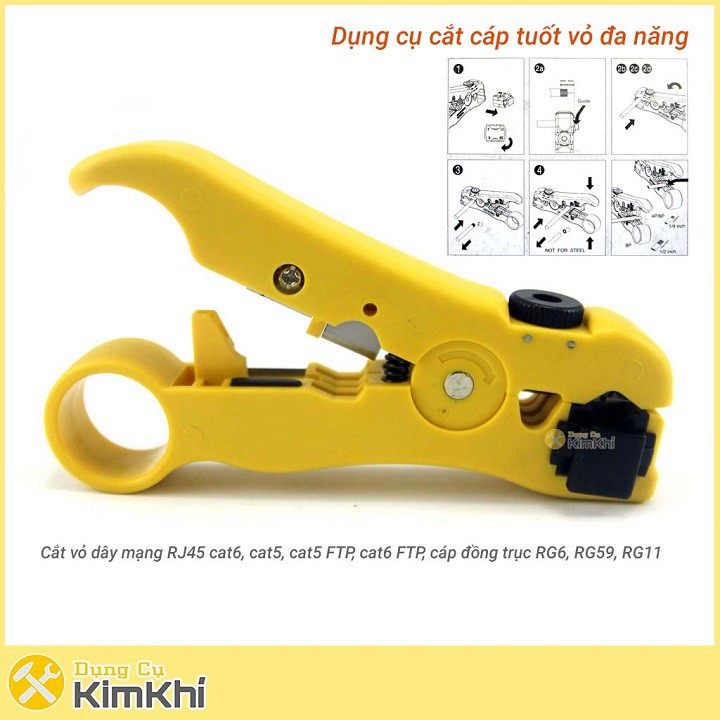 Dụng cụ cắt tách vỏ cáp đa năng HT-352 lưỡi thép SK5