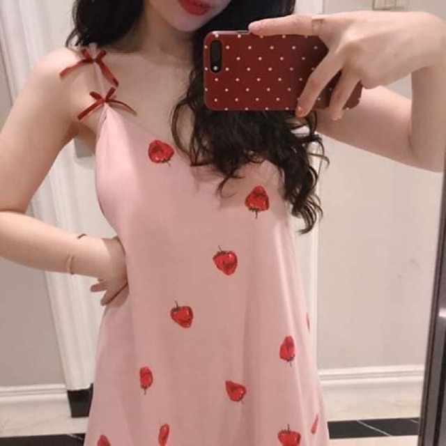 Freeship 99k TQ_Váy ngủ có mút trong