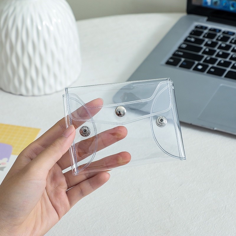 Ví tiền mini trong suốt cao cấp phong cách Hàn Quốc