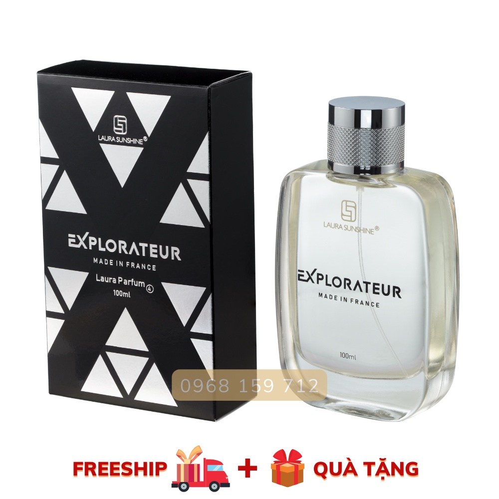 Nước hoa nam Explorateur Laura Sunshine (100ml – Made in France)