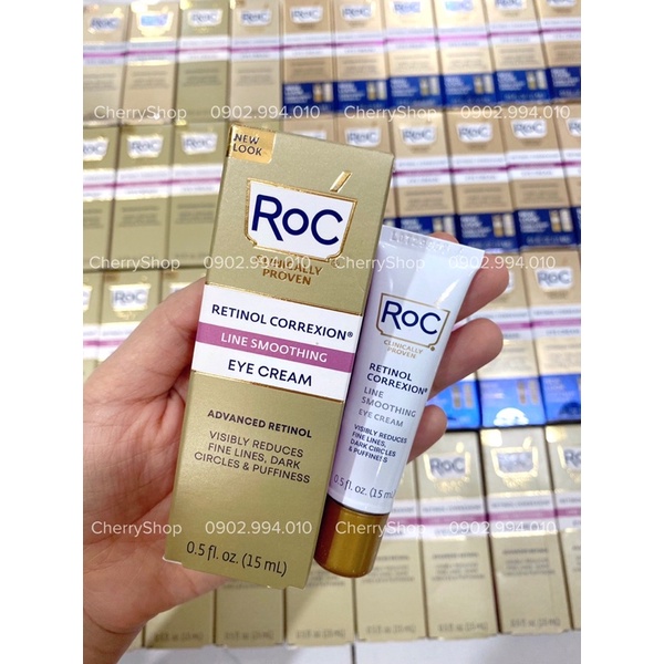 [NEW] Kem mắt làm giảm nếp nhăn và chống lão hoá RoC Retinol Correxion Line Smoothing Eye Cream (15ml)