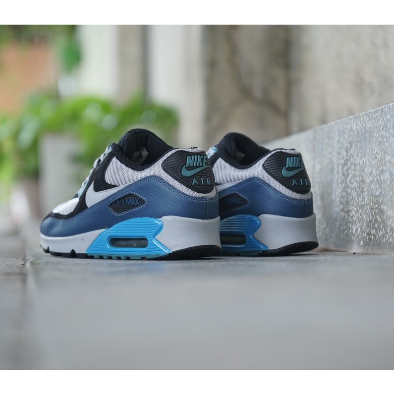 [Giày 2hand] Giày Thể Thao NIKE AIRMAX 90 SQUADRON BLUE WOFL GREY 537384-414 GIÀY CŨ CHÍNH HÃNG