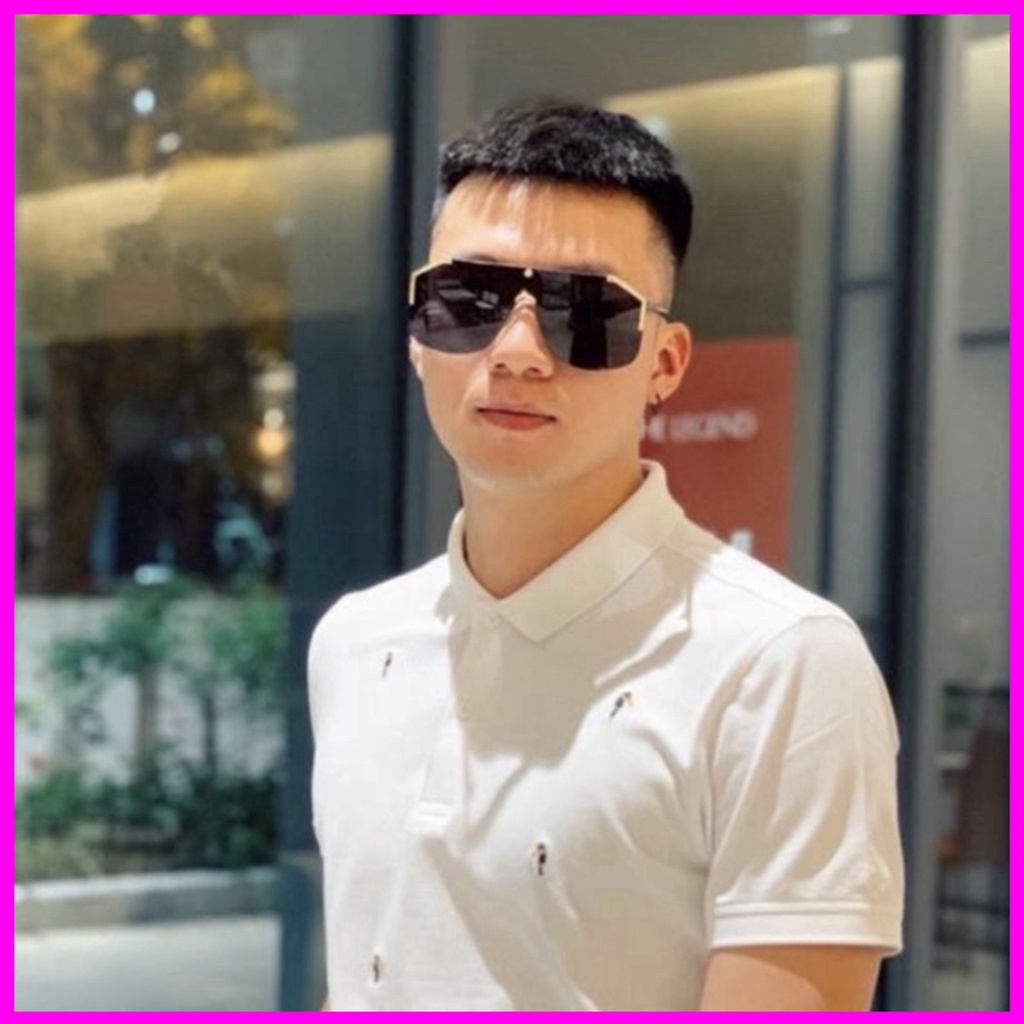 Kính mát thời trang dành cho nam nữ   mắt vuông chống UV400 chống bụi chỉ đường sắc màu thời trang