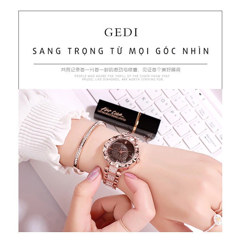 Đồng hồ nữ GEDI SOFIA 81011 Sang chảnh - Sơn tĩnh điện cực bền màu + Tặng Hộp & Pin | BigBuy360 - bigbuy360.vn