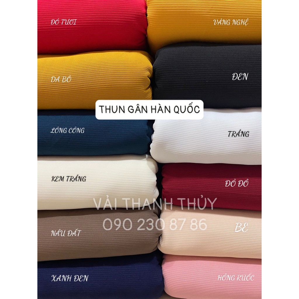 THUN GÂN HÀN - MAY ĐẦM, CHÂN VÁY