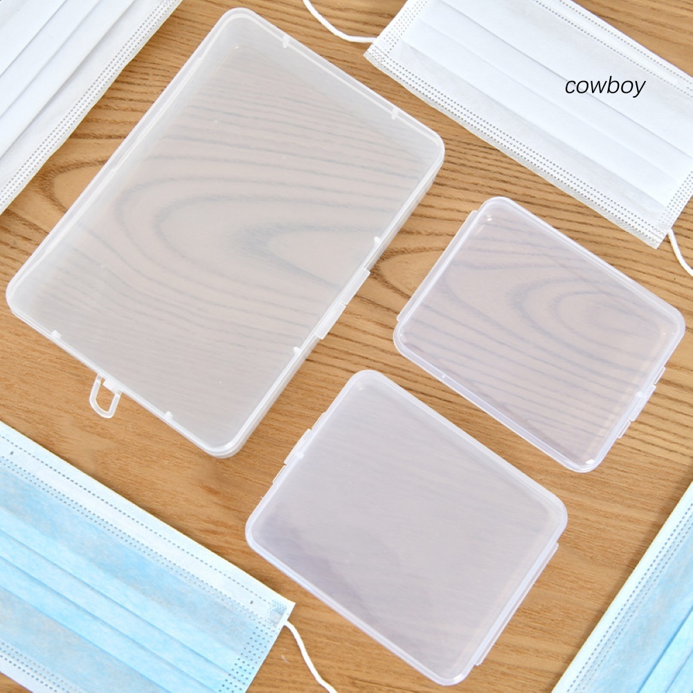 Hộp Đựng Khẩu Trang Chất Liệu PP Trong Suốt Chống Bụi Nhỏ Gọn Tiện Lợi | BigBuy360 - bigbuy360.vn