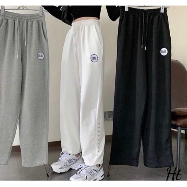 Quần bom Bus 3 màu 🆘 3 màu: đen, trắng , xám Chất liệu: da cá Form thụng có chốt chân dáng thể thao