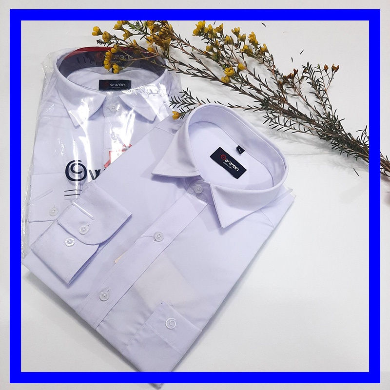 Áo sơ mi nam MÀU TRẮNG công sở cao cấp, áo sơmi trắng tay dài - NH Shop