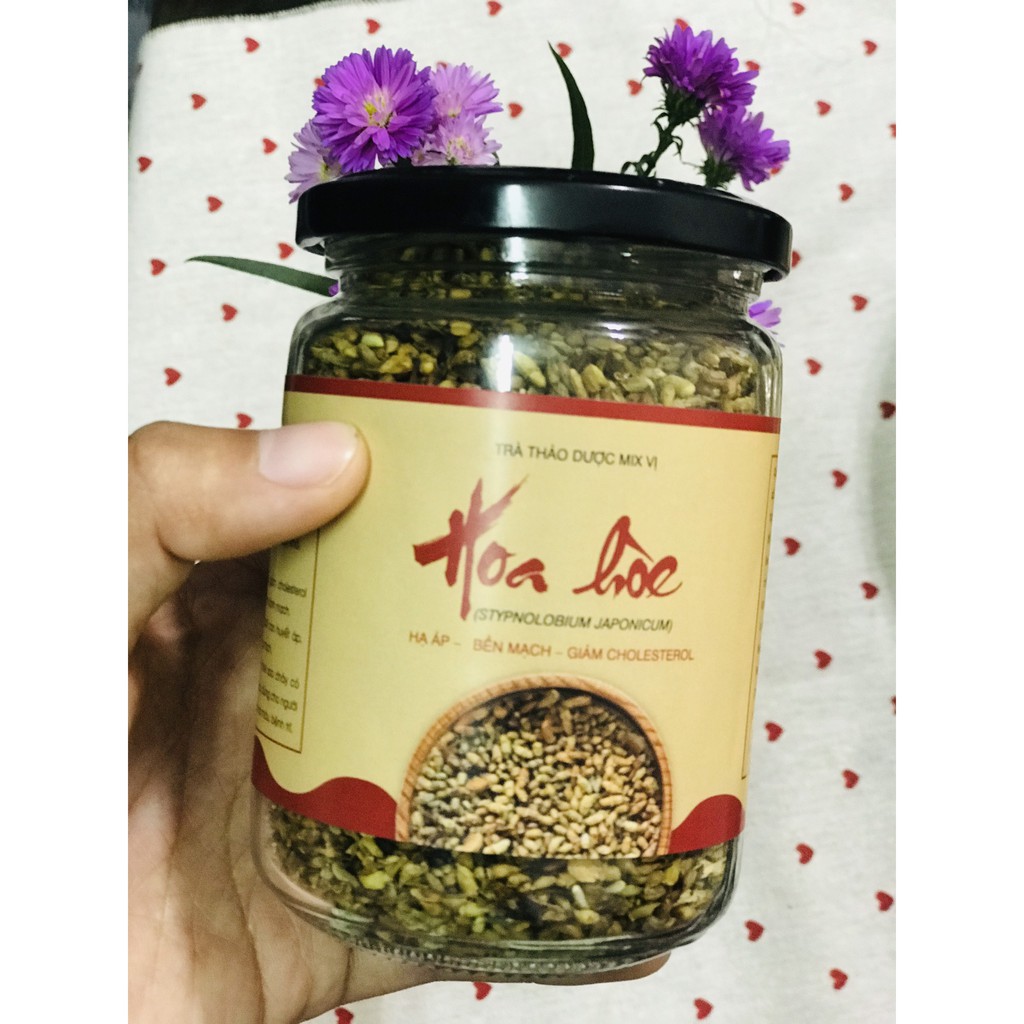 Trà Hoa Hòe lọ thủy tinh 500 gram