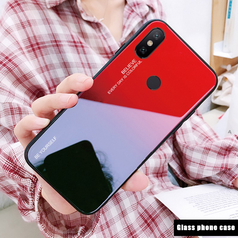 Xiaomi MI Pocophone F1 Mix 2s 3 Max 3 Ốp lưng cứng phối 2 màu cá tính cho