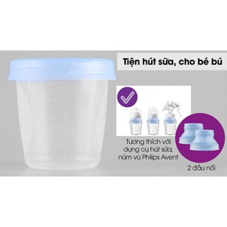 [ FREESHIP ] Cốc Trữ Sữa VIA Philips Avent (10Ly -180ml)