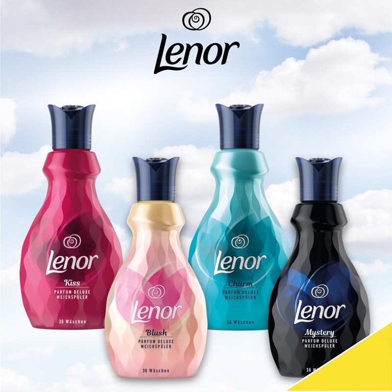 NƯỚC XẢ VẢI LENOR Deluxe 900ml màu xanh da trời