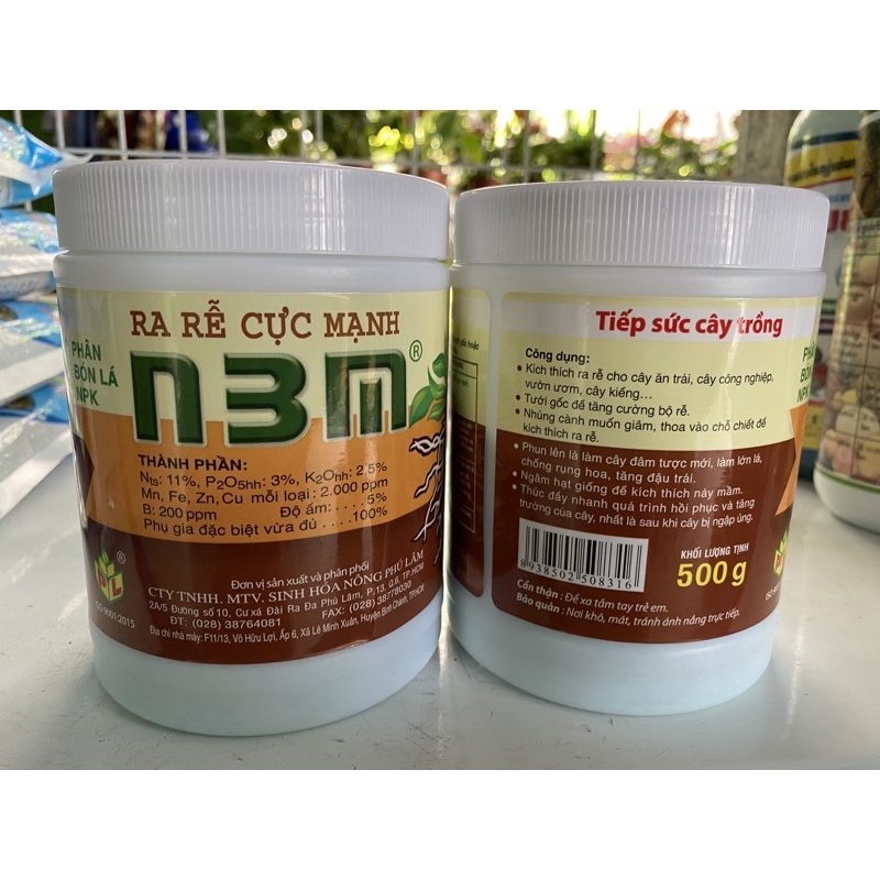 Phân bón kích rễ N3M dạng bột hộp 500g