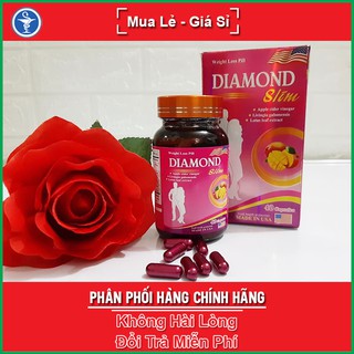 Viên uống giảm cân Diamond Slim USA 40 viên hỗ trợ chuyển hóa chất béo, chống lão hóa, đẹp da, giúp giải độc, lợi tiểu