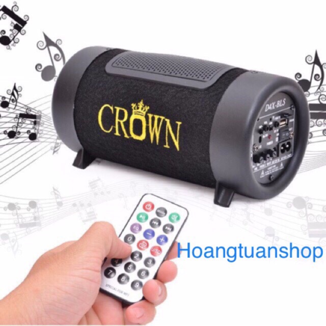 [Mã ELHACE giảm 4% đơn 300K] Loa Crown 4 tích hợp bluetooth ( có nguồn 12-24v).