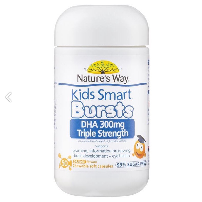 Viên bổ sung DHA cho bé Nature’s way Dha 300mg 50 viên Úc