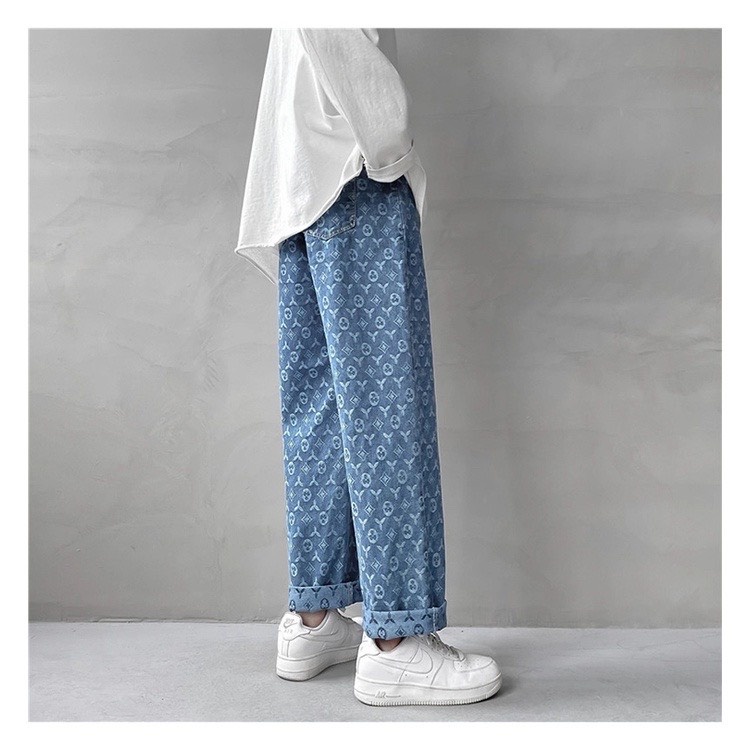 Quần Jean Baggy ống suông, rộng nam Guci Phong Cách Hàn Quốc | BigBuy360 - bigbuy360.vn