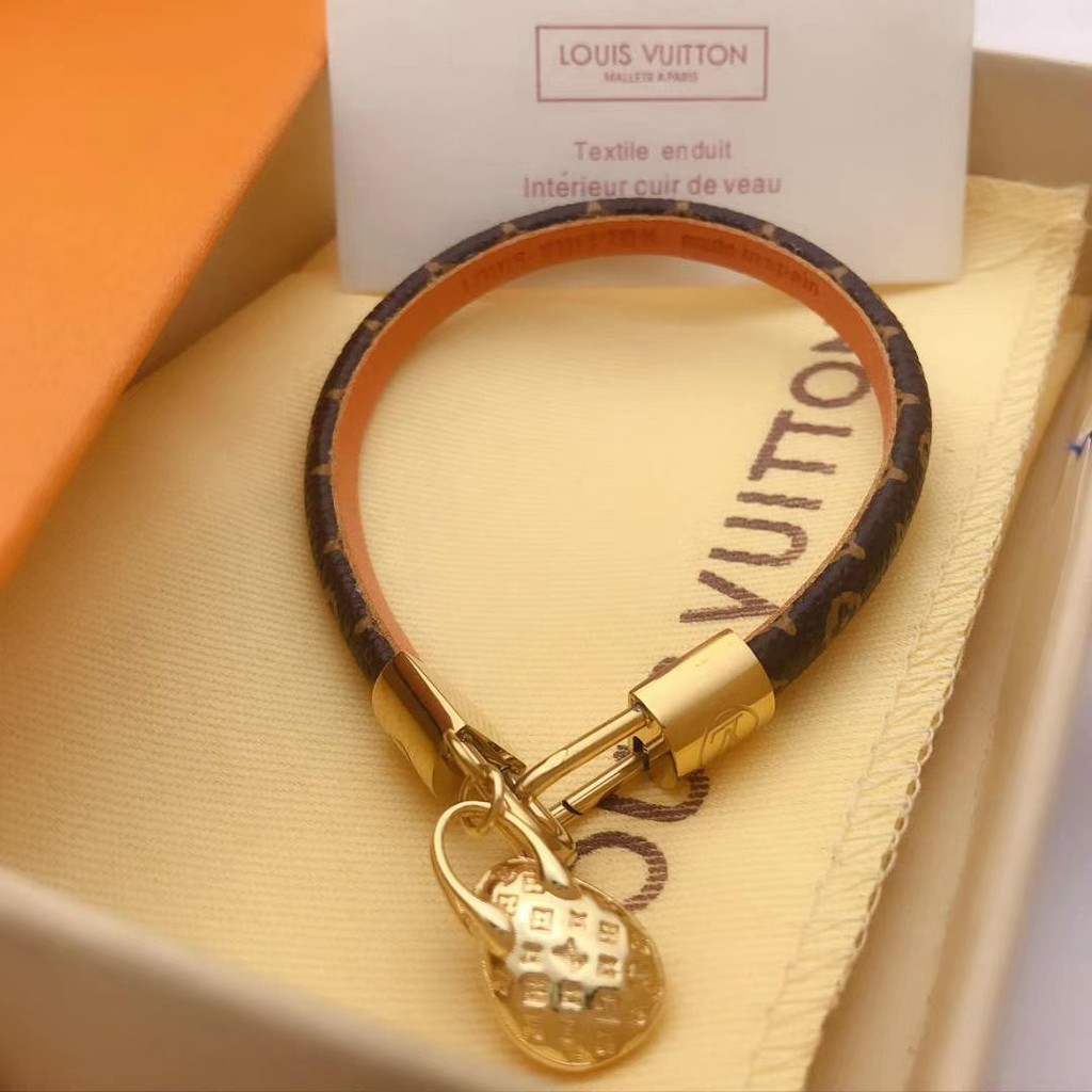 Vòng đeo tay bằng da mặt kim loại phong cách thời trang cao cấp dành cho nữ