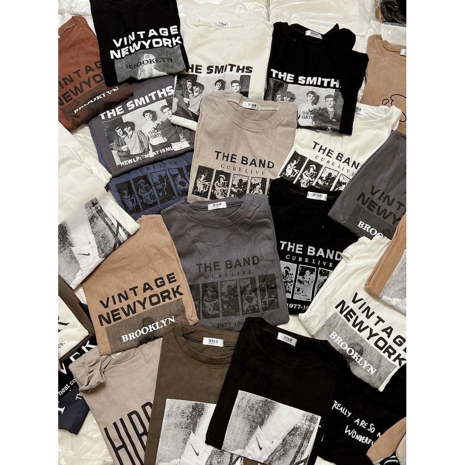 Áo Thun 3158 THE BAND Chất Cotton Tuyết Nhung Loại 1 Samsam4896