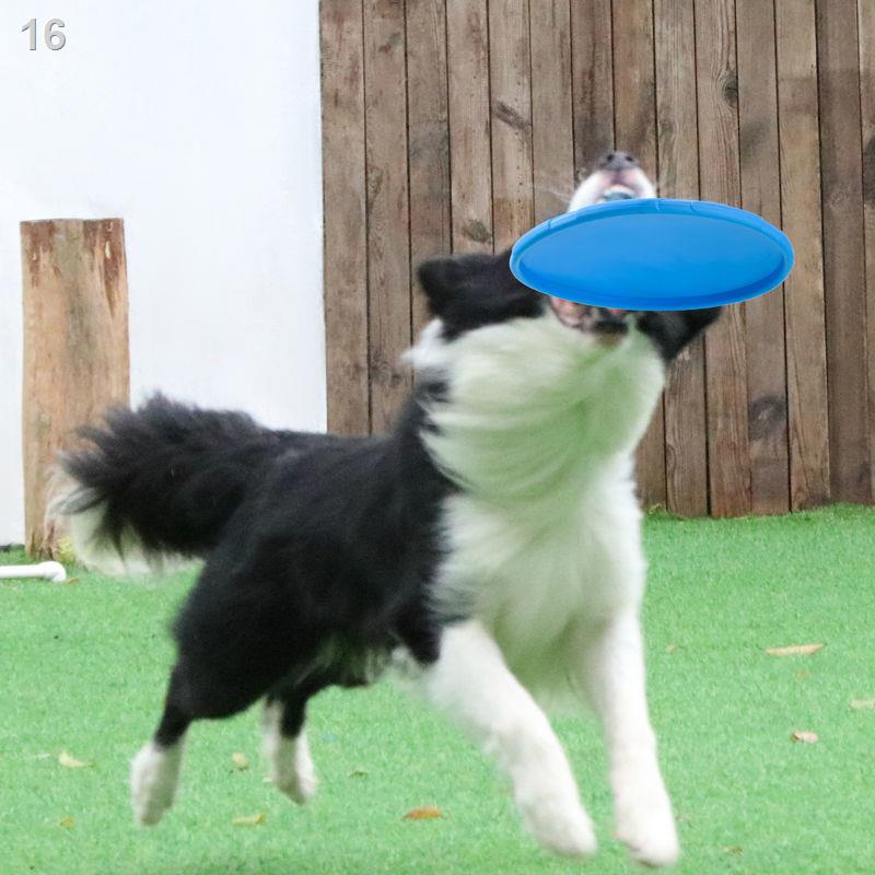 ✧№Đồ chơi thú cưng Frisbee cho chó Meianju Frisbee Dog Silicone Chống cắn Ném đĩa ném đồ chơi huấn luyện nổi