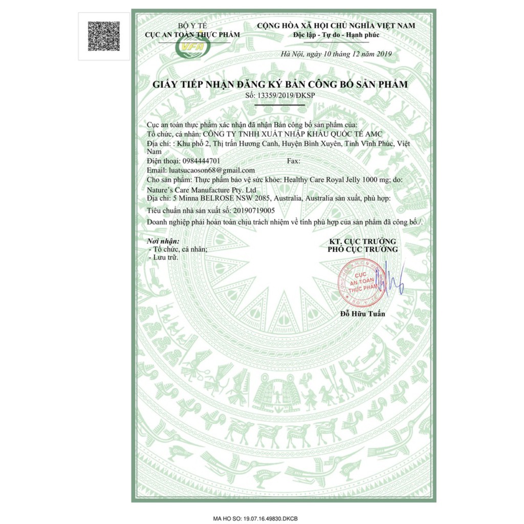 Viên uống sữa ong chúa Healthy Care Royal Jelly 365 viên của Úc- ĐỦ BILL | BigBuy360 - bigbuy360.vn