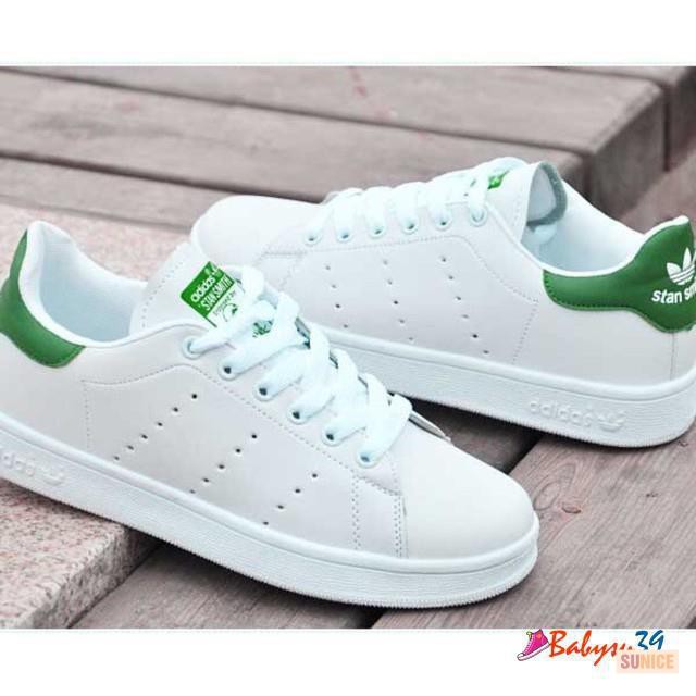 𝐓Ế𝐓🌺 ⚡Đủ Hộp+Bill+Quà tặng⚡ ⚡SALE⚡ Giày Stan Smith Gót xanh ! '