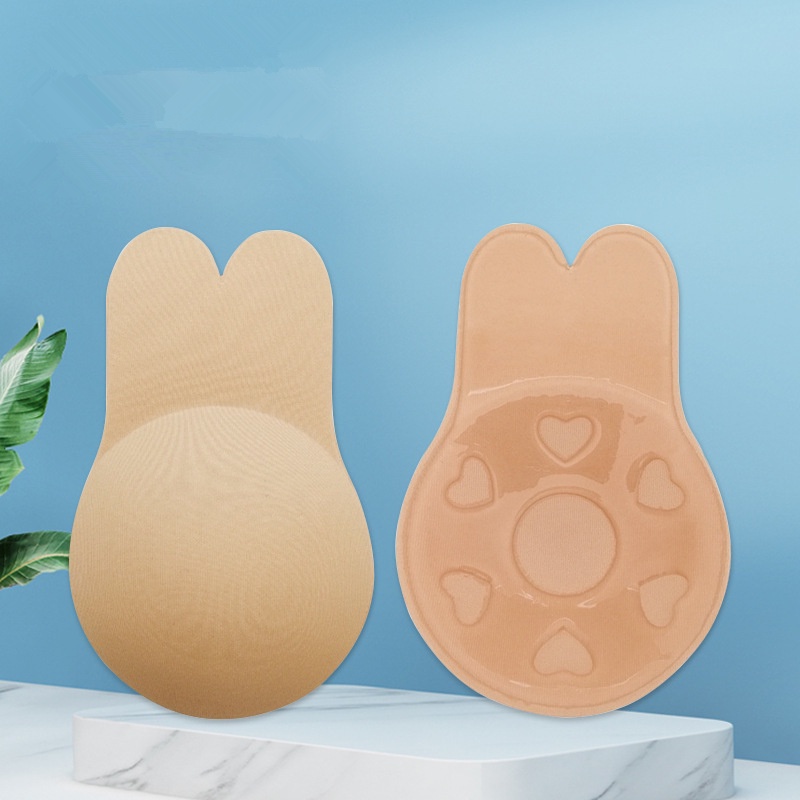 Miếng Dán Nâng Ngực Silicone Hình Tai Thỏ Thoáng Khí