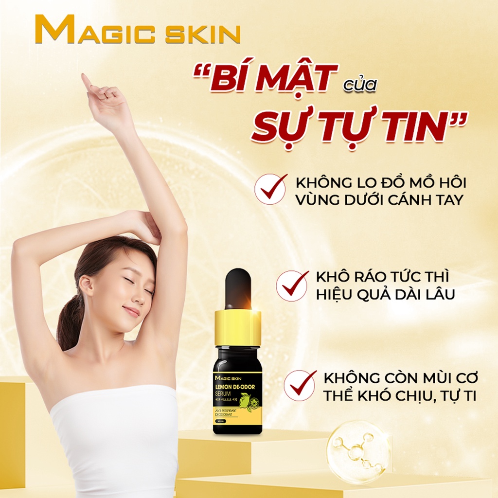 Serum Khử Mùi Magic Skin Lemon De-odor Serum 5ml