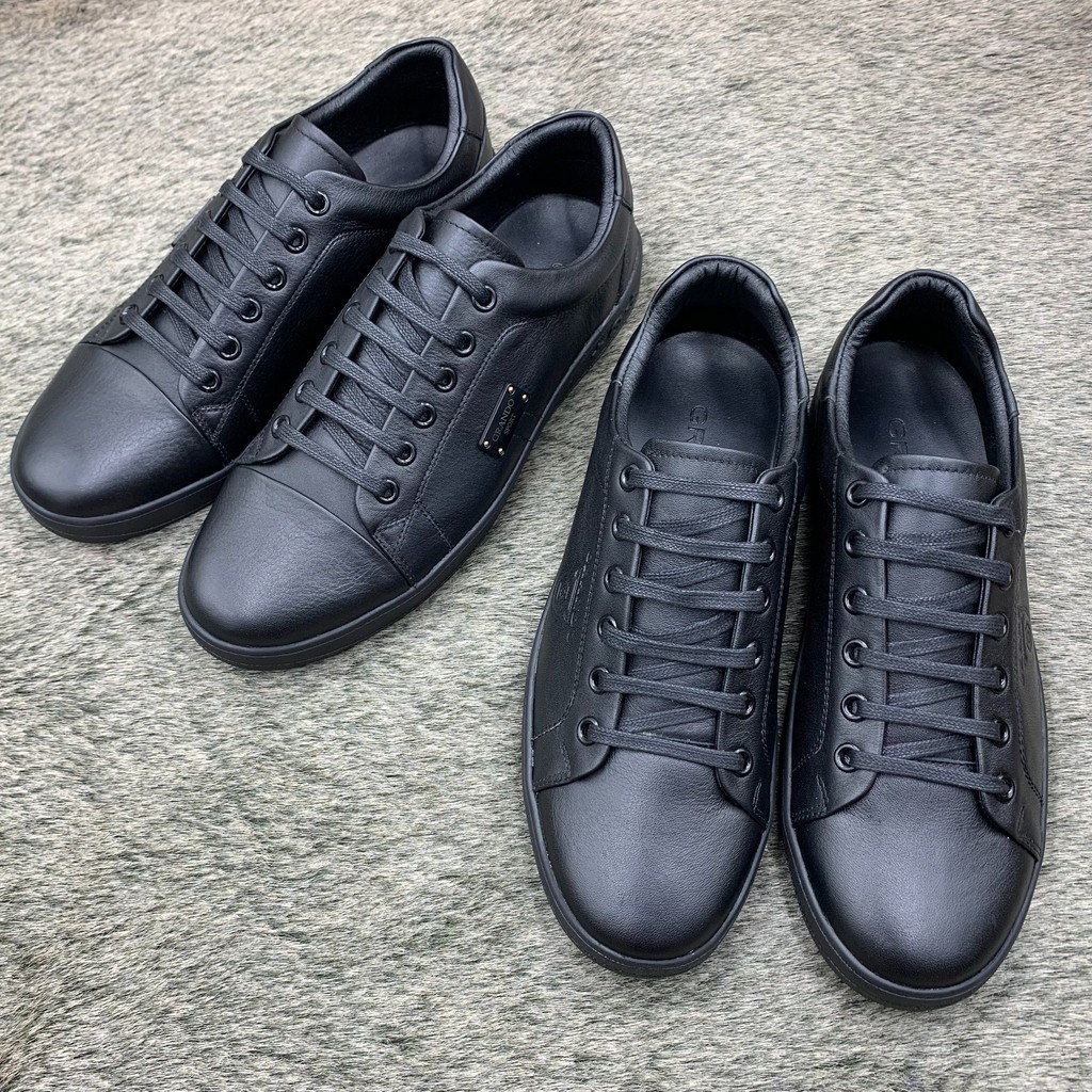 Giầy thể thao/sneaker nam da bò thật đế cao su đúc siêu bền