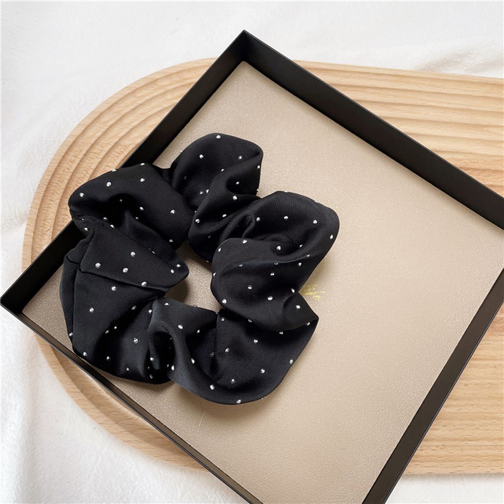 Dây buộc tóc vải lụa satin mềm co giãn màu trơn phong cách Hàn Quốc sang trọng dành cho nữ